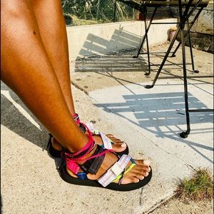 OFF-WHITE multi strap sandals